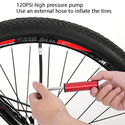 Bicycle Small Aluminum Alloy Pump Portable Mini Basketball Feeding Tube, Aluminum Alloy Pump(Black), Aluminum Alloy Pump(Red), Aluminum Alloy Pump(Blue), Aluminum Alloy Pump(Silver), Aluminum Alloy Pump(Golden)