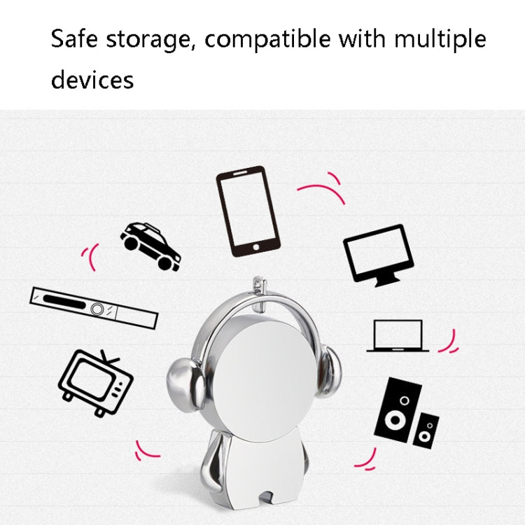 Y01 Metal Musician Car Cartoon Style U Disk, 8GB, 16GB, 32GB, 64GB, 128GB