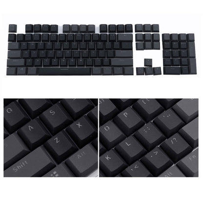 104-Keys Two-Color Mold Transparent PBT Keycap Mechanical Keyboard, Pink White, Blue Purple, Dark Grey, White Pink, Purple Blue, Gray Black, Silver