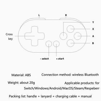 8Bitdo Zero2 Wireless Bluetooth Mini Handle For Switch / Windows / Android / MacOS / Steam / Respeberr, Yellow, Blue Green, Pink