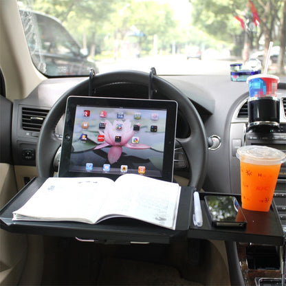 Car With Drawer Steering Wheel Card Table Computer Rack Chair Back Bracket Storage Table Dinner Plate, SD-1508 Black, SD-1508C, SD-1508B