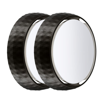 Repeated Disassembly Absorbing Car Back Vision Reversing Small Round Mirrors, Color:, Black, Silver