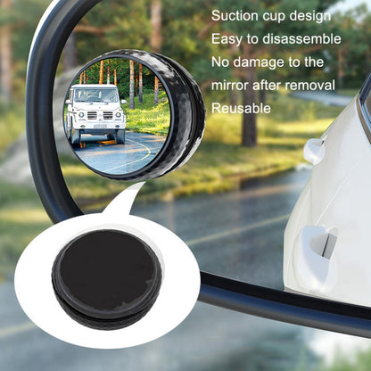 Repeated Disassembly Absorbing Car Back Vision Reversing Small Round Mirrors, Color:, Black, Silver