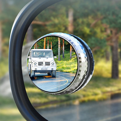 Repeated Disassembly Absorbing Car Back Vision Reversing Small Round Mirrors, Color:, Black, Silver