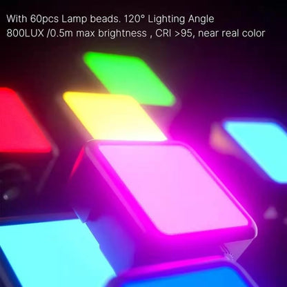 N69 2500-9000K+RGB Camera Fill Light Small Full Color Photography Light Portable Handheld Night Light LED Pocket Light, N69