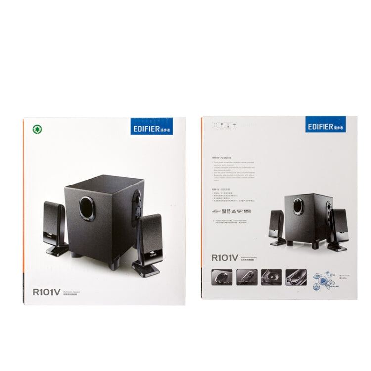 EDIFIER R101V Laptop Audio Home Mini Subwoofer, US Plug, R101V Black