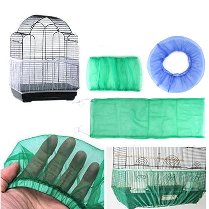 Mesh Birdcage Cover Birdcage Dust-Proof Accessories Parrot Thrush Starling Gauze Cover, Ordinary  Medium, Ordinary Large