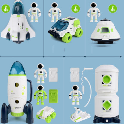 Simulation Sound And Light DIY Assembled Aviation Model Science And Education Toys, Return Cabin, Space Truck, Shuttle, Space Station, Rocket