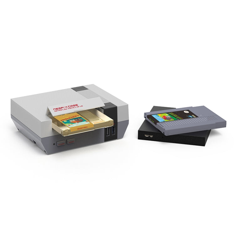 Retroflag Data Connection Hard Disk Adapter Box For Raspberry NESPi 4 / PC, Gold, Silver Gray