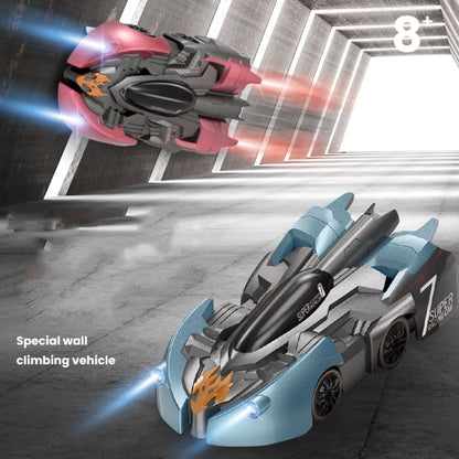 Remote Control Wall Climbing Car Mini Electric Remote Control Car Children Toy, Red Charge Handle RC Edition, Red Flame Handle RC Edition, Blue Break Handle RC Edition, Blue Lightning Handle RC Edition, Red Charge Watch RC Edition                      ...