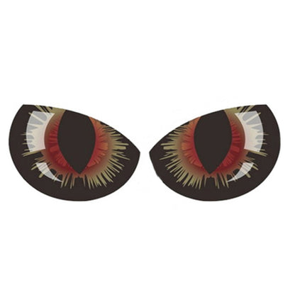 1pc Car Reflective Car Sticker Rearview Mirror Eye Funny Sticker 3D Scratch Blocking Body Sticker Decorative Sticker