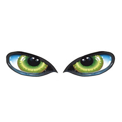 1pc Car Reflective Car Sticker Rearview Mirror Eye Funny Sticker 3D Scratch Blocking Body Sticker Decorative Sticker