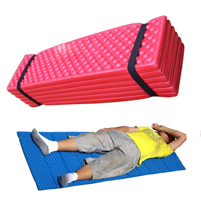 Outdoor Egg Nest Folding Moisture-Proof Pad Thickening Nap Mat Portable Camping Mat, 188x61x2cm Red, 188x61x2cm Blue, 188x61x2cm Army Green