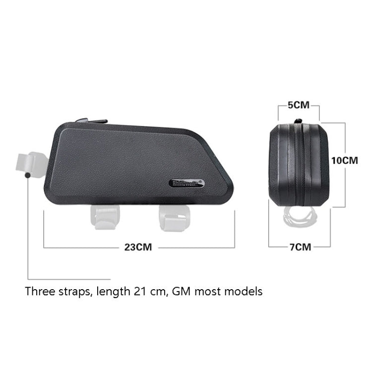 Rhinowalk K30 Waterproof Bicycle Top Tube Package Mountain Bike Hard Shell Front Beam Bag, K30