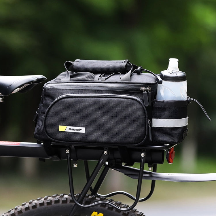 Rhinowalk Riding Equipment Bicycle Rear Bag, RK6200B Matt Black, RK6201B Full black