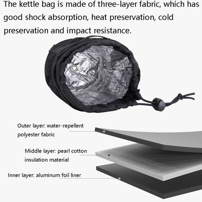 Rhinowalk RK9100B Riding Insulation Water Bottle Bag Portable Bicycle Kettle Tool Package, RK9100B
