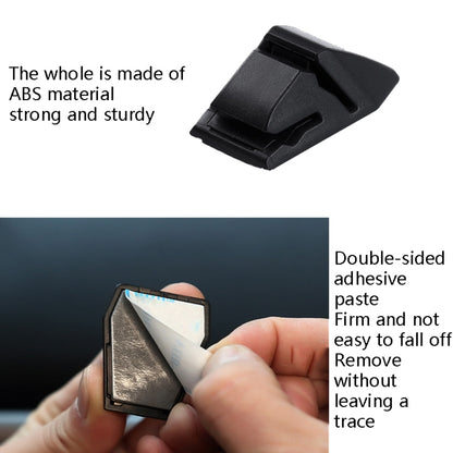 4 PCS Car Card Fixed Base Temporary Parking Card Clip Card Ticket Storage Clip, Card Clip