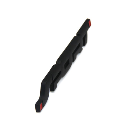6 PCS  Metal 3D Stereo Car Sticker Modified Sport Tail Sticker Body Sticker, Silver, Black, Red
