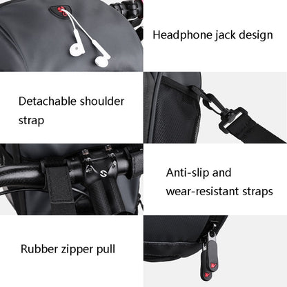 Rhinowalk TF920 Bicycle Handlebar Bag Multi-Function Big Capacity Bicycle Front Bag, TF920 (Bue), TF920 (Gray)