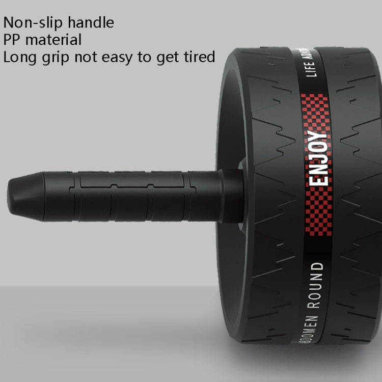Household Fitness Equipment Abdominal Curl Roller Abdominal Muscle Wheel With Kneeling Pad, Two-wheel Black, Two-wheel Red Black, Three-wheel Red Black