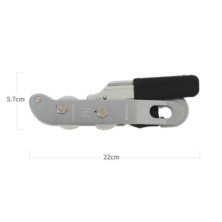 XINDA XD8604 Outdoor Hand Control Climbing Stop Descender Rappelling Descender, XINDA XD8604 (Silver)