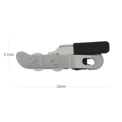 XINDA XD8604 Outdoor Hand Control Climbing Stop Descender Rappelling Descender, XINDA XD8604 (Silver)