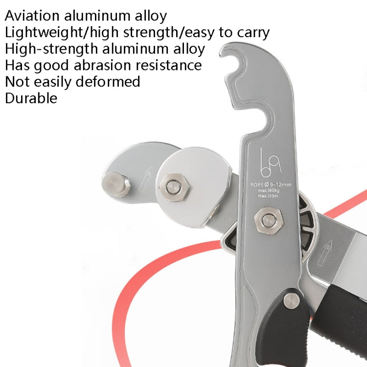 XINDA XD8604 Outdoor Hand Control Climbing Stop Descender Rappelling Descender, XINDA XD8604 (Silver)