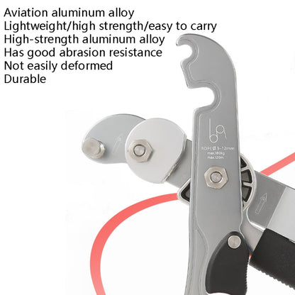 XINDA XD8604 Outdoor Hand Control Climbing Stop Descender Rappelling Descender, XINDA XD8604 (Silver)