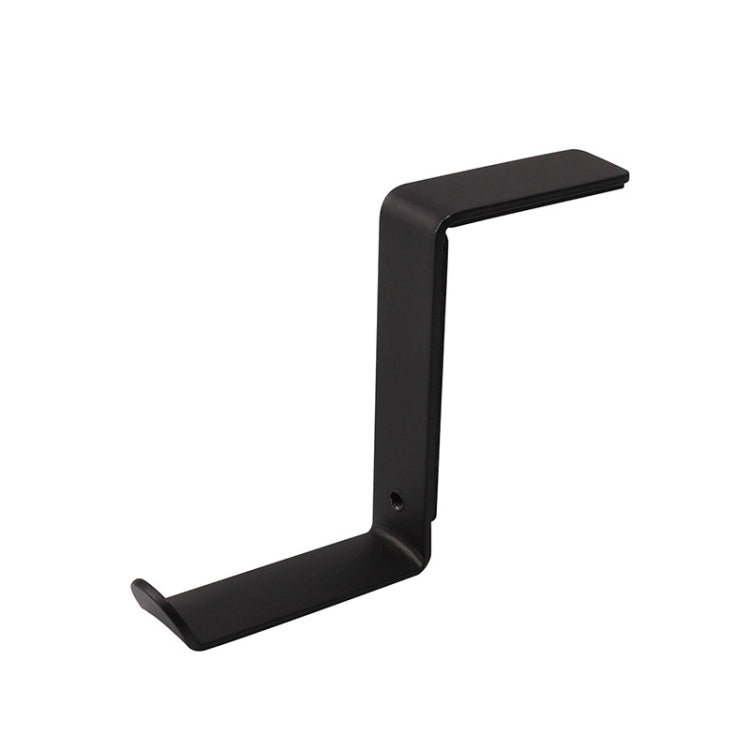 2 PCS JD045 Computer Headwear Headset Hook Multi-Function Metal Display Rack, White, Black