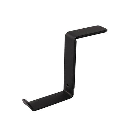 2 PCS JD045 Computer Headwear Headset Hook Multi-Function Metal Display Rack, White, Black