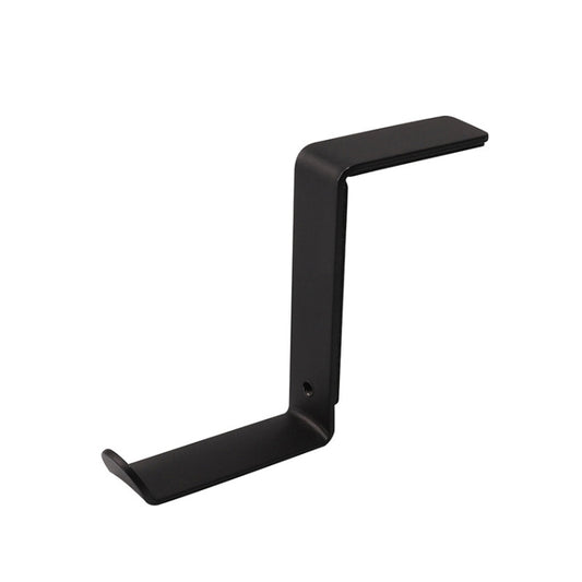 2 PCS JD045 Computer Headwear Headset Hook Multi-Function Metal Display Rack, White, Black