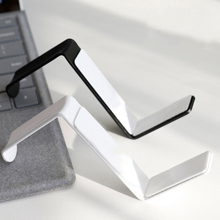 2 PCS JD045 Computer Headwear Headset Hook Multi-Function Metal Display Rack, White, Black
