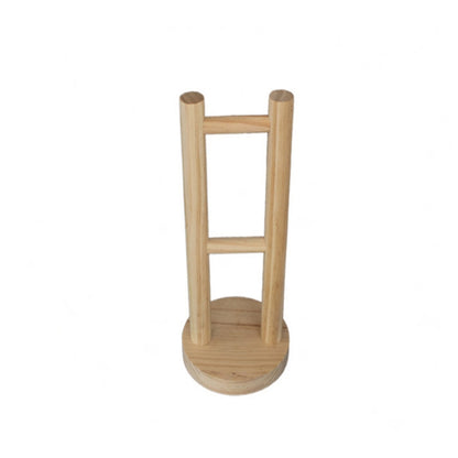 2 PCS Wooden Headphones BracketIn Wooden Headphones Show Racks, Round Bottom, Square Bottom
