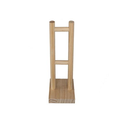 2 PCS Wooden Headphones BracketIn Wooden Headphones Show Racks, Round Bottom, Square Bottom