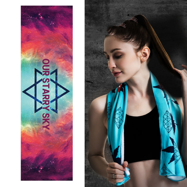 Fitness Cold Towel Outdoor Sports Cooling Quick-Drying Towel, Size: 100 x 30cm, Quick-Drying Towel, Size: 100 x 30cm(Greenery), Quick-Drying Towel, Size: 100 x 30cm(Maple), Quick-Drying Towel, Size: 100 x 30cm(Sky)