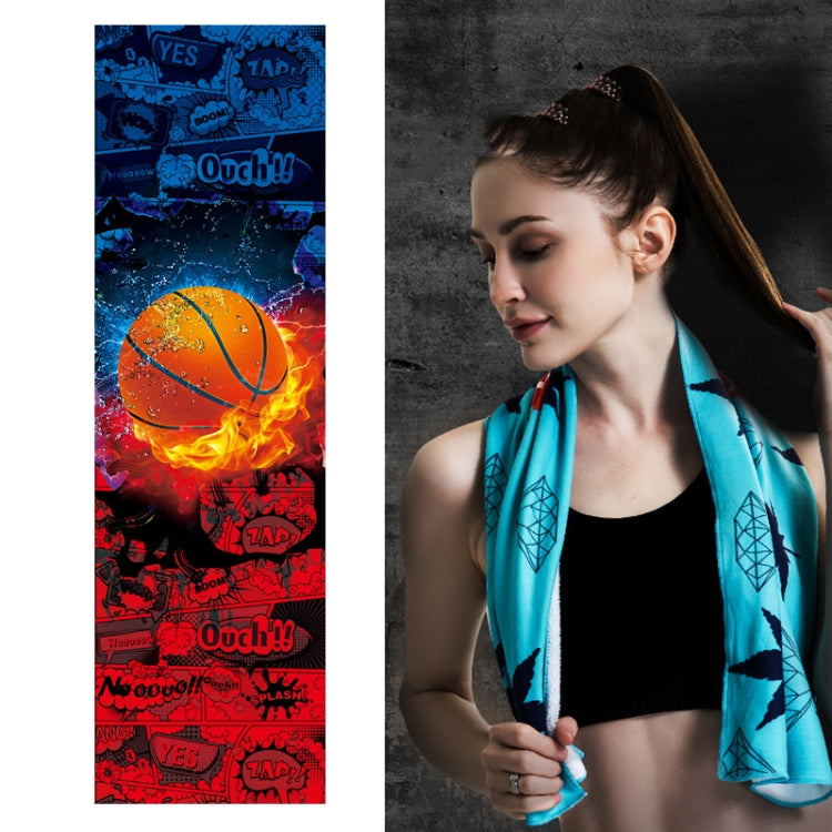 Fitness Cold Towel Outdoor Sports Cooling Quick-Drying Towel, Size: 100 x 30cm, Quick-Drying Towel, Size: 100 x 30cm(Greenery), Quick-Drying Towel, Size: 100 x 30cm(Maple), Quick-Drying Towel, Size: 100 x 30cm(Sky)