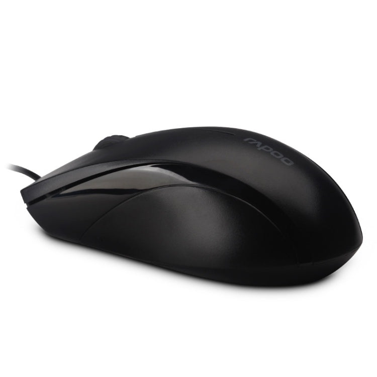 Rapoo N1600 1000 DPI 3 Keys Office Business Silent Wired Mouse, Cable Length: 1.5m