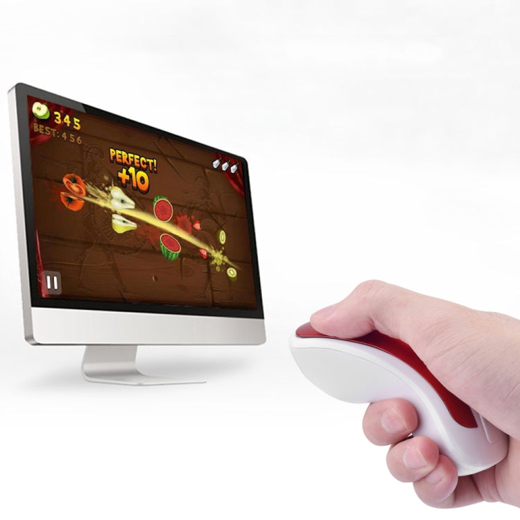 PR-01 1600 DPI 7 Keys Flying Squirrel Wireless Mouse 2.4G Gyroscope Game Mouse, Dark Blue, Black Purple, Black Red, Black Yellow, White Blue, White Green, White Red