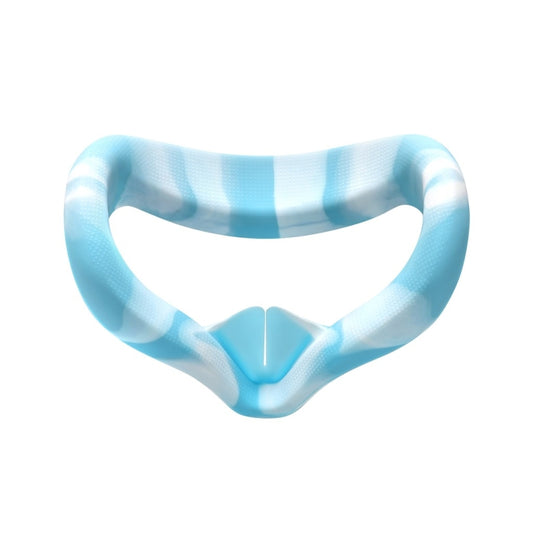 VR Silicone Eye Cover Anti-Sweat And Decontamination Color VR Goggles For Oculus Quest 2, White Blue, White Pink, White Yellow