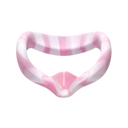 VR Silicone Eye Cover Anti-Sweat And Decontamination Color VR Goggles For Oculus Quest 2, White Blue, White Pink, White Yellow