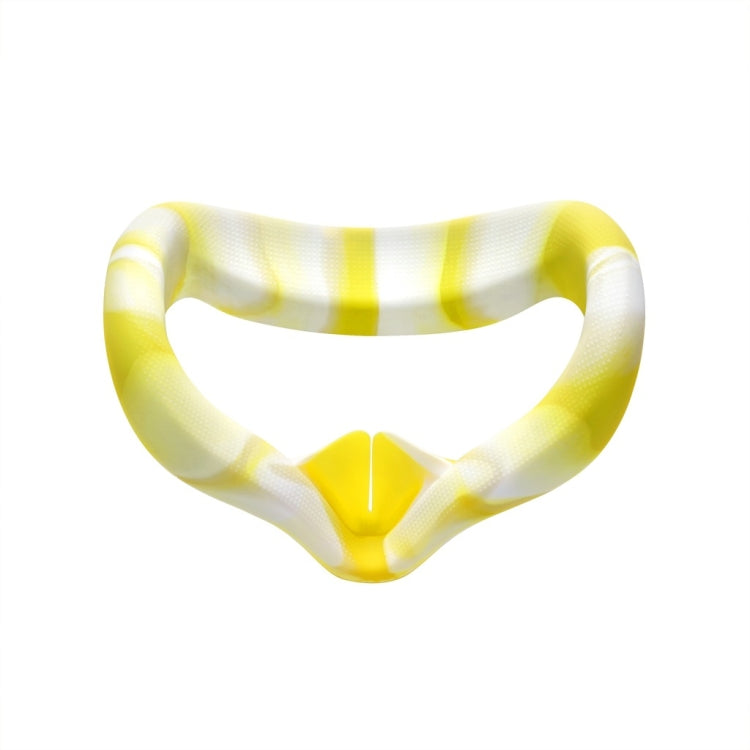 VR Silicone Eye Cover Anti-Sweat And Decontamination Color VR Goggles For Oculus Quest 2, White Blue, White Pink, White Yellow