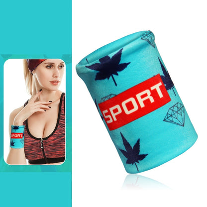 Sports Fitness Elastic Wristbands Absorbing Sweat Playing Ball Riding Wiping Sweat Cold Wristbands, S, M