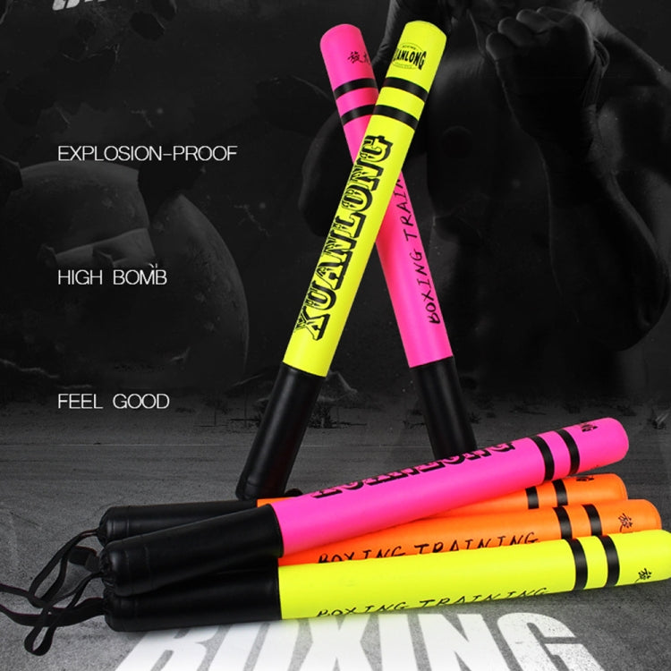 1 Pair XUANLONG PU Boxing Stick Target Sanda Stick Taekwondo Speed Training Equipment Fighting Reaction Target, Length: 57 Cm, 1 Pair Fluorescent Green, 1 Pair Cool Pink, 1 Pair Brightening Orange