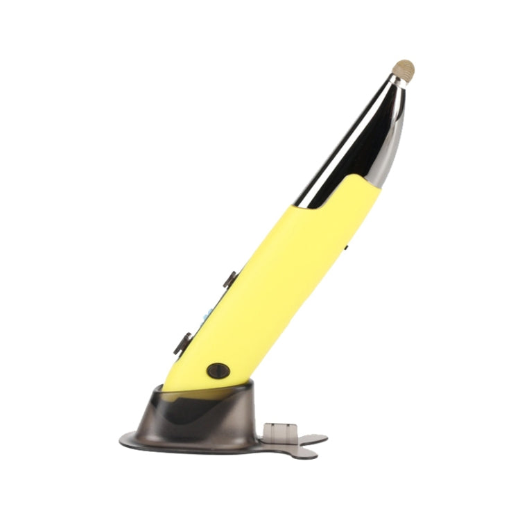 PR-A19 2.4GHz Wireless Charging Bluetooth Mouse Pen Type Shining Quiet Mouse, Yellow, Red, Purple, Green, Blue, Silver Gray