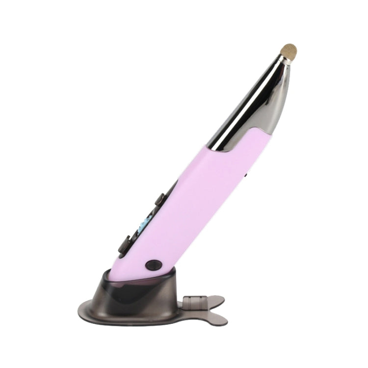 PR-A19 2.4GHz Wireless Charging Bluetooth Mouse Pen Type Shining Quiet Mouse, Yellow, Red, Purple, Green, Blue, Silver Gray