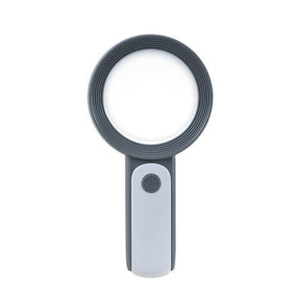 30 Times 18 LED Cool Warm Light HD Elderly Reading Repair Glass Magnifier, 30X(Black White), 30X(Gray White)