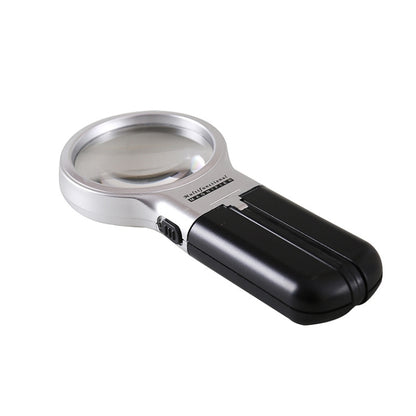 Th7006 Multi-Function Folding Magnifying Mirror With LED Lamp Hold Bracket Two-Purpose Reading Repair Acrylic 3 Times Magnifier, Th7006