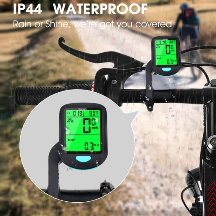 WEST BIKING Mountain Road Bike Wireless Code Meter Multi-Function Interface Riding Speedometer, YP0702083