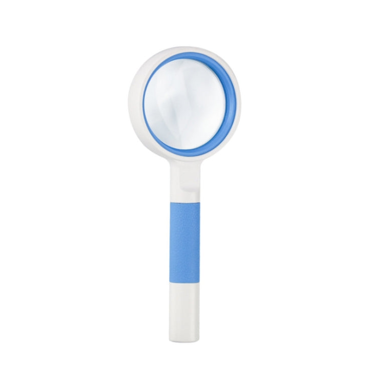 Hand-Held Reading Magnifier Glass Lens Anti-Skid Handle Old Man Reading Repair Identification Magnifying Glass, 37mm 16 Times (Black White), 37mm 16 Times (Blue White), 50mm 7 Times (Black White), 50mm 7 Times (Blue White), 65mm 6 Times (Black White)