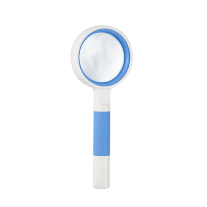 Hand-Held Reading Magnifier Glass Lens Anti-Skid Handle Old Man Reading Repair Identification Magnifying Glass, 37mm 16 Times (Black White), 37mm 16 Times (Blue White), 50mm 7 Times (Black White), 50mm 7 Times (Blue White), 65mm 6 Times (Black White)